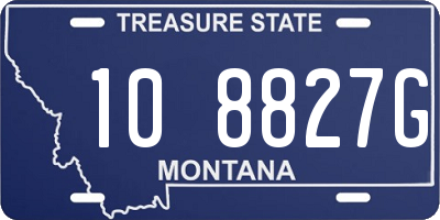 MT license plate 108827G