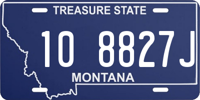 MT license plate 108827J