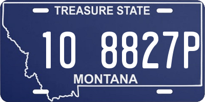 MT license plate 108827P