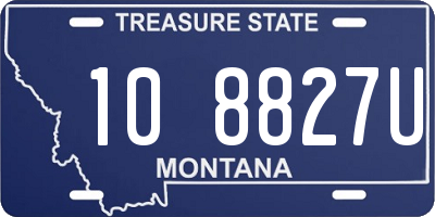 MT license plate 108827U