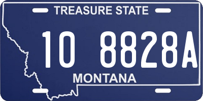 MT license plate 108828A