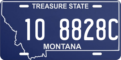 MT license plate 108828C