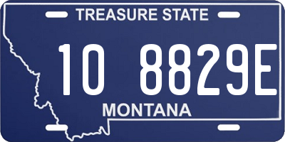 MT license plate 108829E