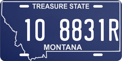 MT license plate 108831R