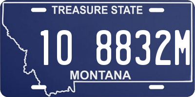 MT license plate 108832M