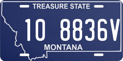 MT license plate 108836V