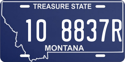 MT license plate 108837R