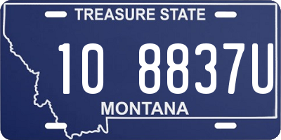 MT license plate 108837U