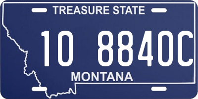 MT license plate 108840C