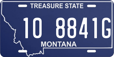 MT license plate 108841G