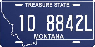 MT license plate 108842L