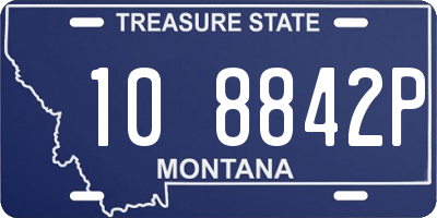 MT license plate 108842P