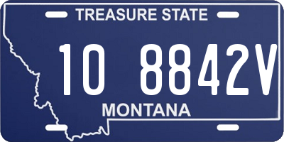 MT license plate 108842V