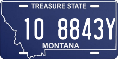 MT license plate 108843Y