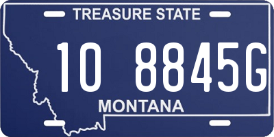 MT license plate 108845G