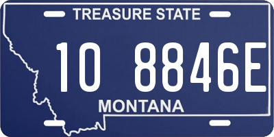 MT license plate 108846E