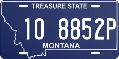 MT license plate 108852P