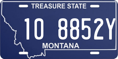 MT license plate 108852Y