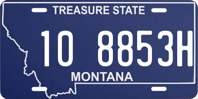 MT license plate 108853H