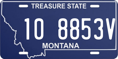 MT license plate 108853V