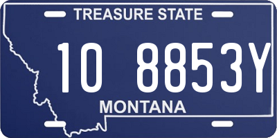 MT license plate 108853Y