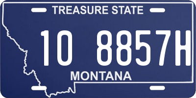 MT license plate 108857H