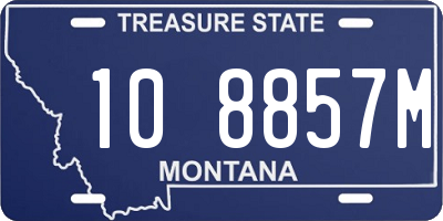 MT license plate 108857M