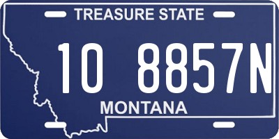 MT license plate 108857N