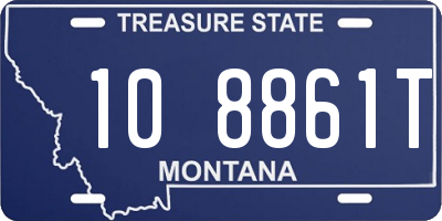 MT license plate 108861T