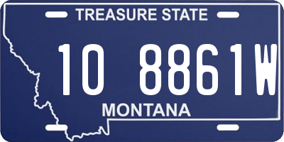 MT license plate 108861W