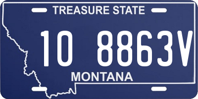 MT license plate 108863V