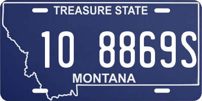 MT license plate 108869S