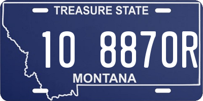 MT license plate 108870R