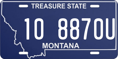 MT license plate 108870U