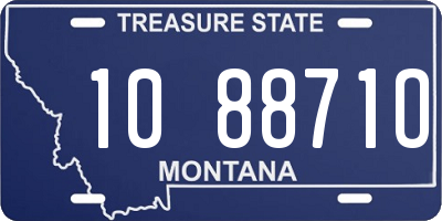 MT license plate 108871O