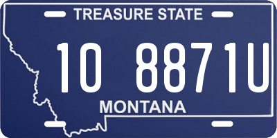 MT license plate 108871U