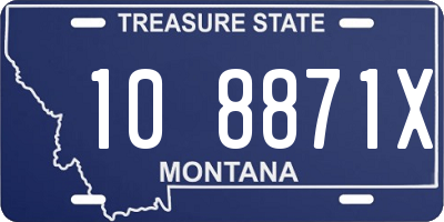 MT license plate 108871X