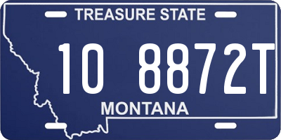 MT license plate 108872T