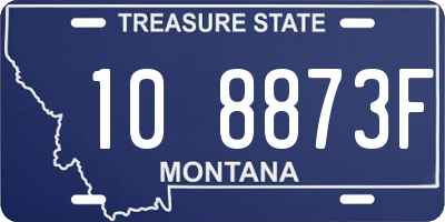 MT license plate 108873F