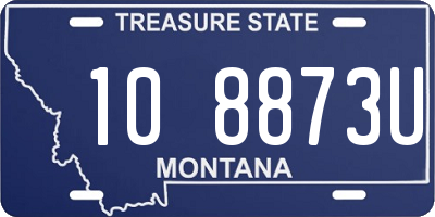 MT license plate 108873U