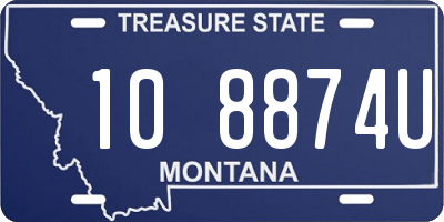 MT license plate 108874U