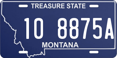 MT license plate 108875A