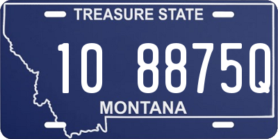 MT license plate 108875Q