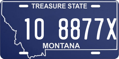 MT license plate 108877X