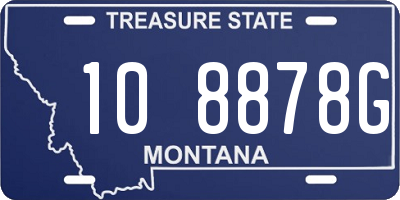 MT license plate 108878G