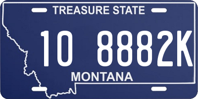 MT license plate 108882K