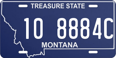 MT license plate 108884C