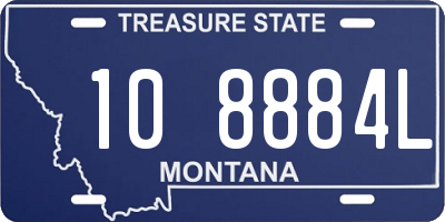 MT license plate 108884L