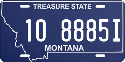 MT license plate 108885I