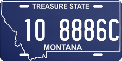 MT license plate 108886C